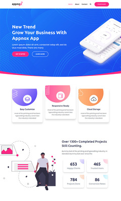 app產品開發軟件網頁模板